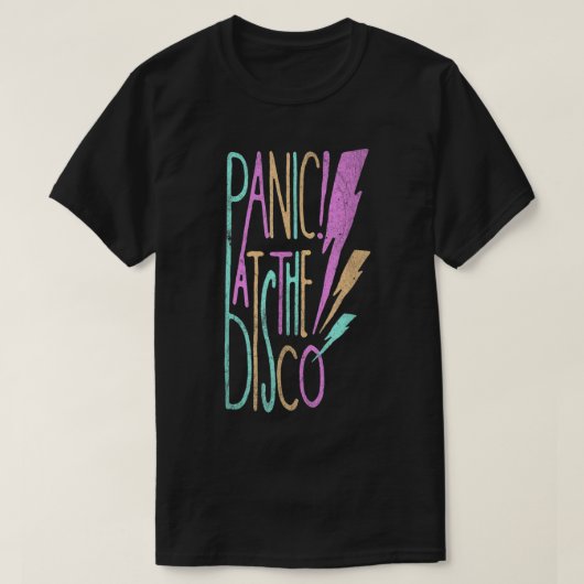 Paniek bij de bliksem Disco T-shirt (Design voorkant)