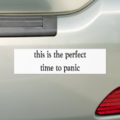 Paniek Bumpersticker (Op auto)