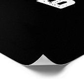 Paniek Button Funny Sewing Pun Dark BG Poster (Hoek)