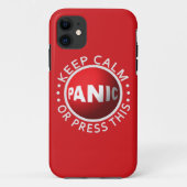 Paniek Button iPhone case (Achterkant)