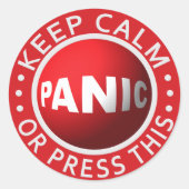 Paniek Button stickers (Voorkant)