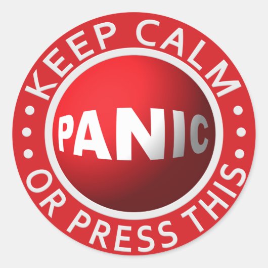 Paniek Button stickers (Voorkant)