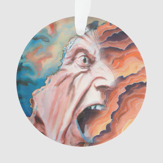Paniek Golven Olie Schilderij Ornament (voorkant)