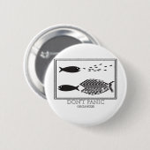 Paniek niet organiseren! ronde button 5,7 cm (Voorkant /achterkant)