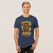 Paniek Sap Vers Geperst Grappige Spreadsheet Tri-Blend Shirt (Voorkant volledig)