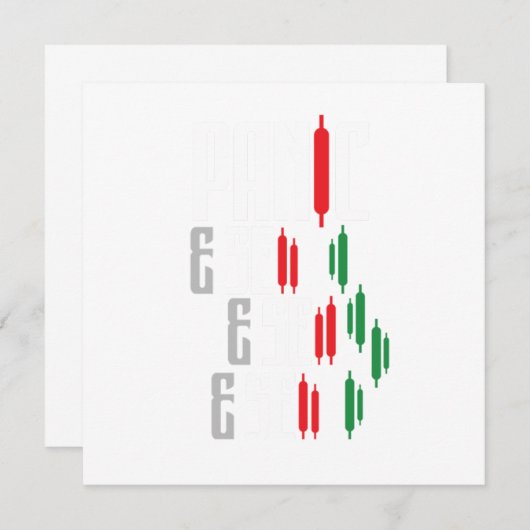 Paniek Verkoop effectenbeurs Handel forex Gift Kaart (Voorkant / Achterkant)