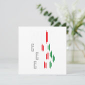 Paniek Verkoop effectenbeurs Handel forex Gift Kaart (Staand voorkant)