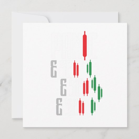 Paniek Verkoop effectenbeurs Handel forex Gift Kaart (Voorkant)