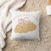 Paniekaanval als Ontbijt Cute Croissant Kussen (Deken)