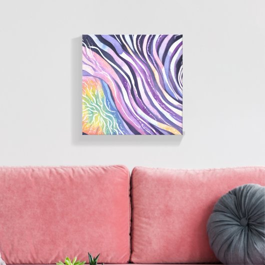 Paniekaanval | Hedendaagse geestelijke gezondheid Canvas Afdruk (Insitu (Woonkamer))