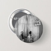 Paniekbadge niet ronde button 5,7 cm (Voorkant /achterkant)