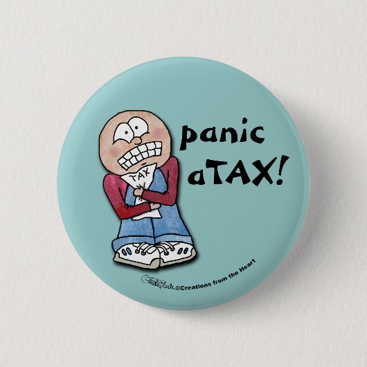 Paniekbelasting! Ronde Button 5,7 Cm (Voorkant)