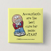 Paniekbelasting! Vierkante Button 5,1 Cm (Voorkant)