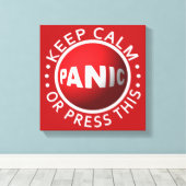 Paniekcanvasafdruk Button Canvas Afdruk (Insitu (Houten vloer))