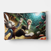 Paniekerig konijn dat in het konijnenhol valt etui (Achterkant)