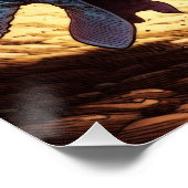 Paniekerig konijn dat in het konijnenhol valt perfect poster (Hoek)