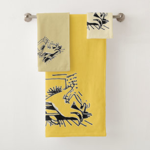 Paniekerige organist handdoekenset bad handdoek
