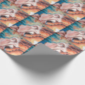 Paniekgolven olieverfschilderij cadeaupapier (Hoek)