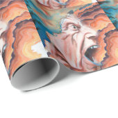 Paniekgolven olieverfschilderij cadeaupapier (Rol Hoek)