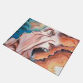 Paniekgolven olieverfschilderij deurmat (Schuin)