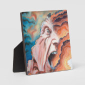 Paniekgolven olieverfschilderij fotoplaat (Voorkant)