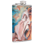 Paniekgolven olieverfschilderij heupfles (Rechts)