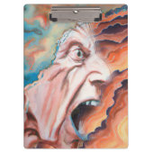 Paniekgolven olieverfschilderij klembord (Voorkant)