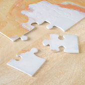 Paniekgolven olieverfschilderij legpuzzel (Zijkant)