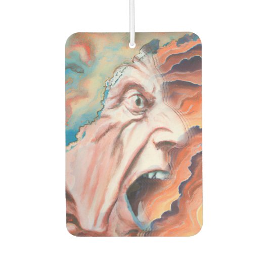 Paniekgolven olieverfschilderij luchtverfrisser (Voorkant)