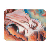 Paniekgolven olieverfschilderij magneet (Horizontaal)