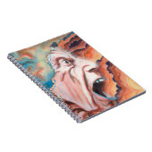 Paniekgolven olieverfschilderij notitieboek (Rechterzijde)