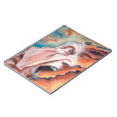 Paniekgolven olieverfschilderij notitieboek (Linkerzijde)