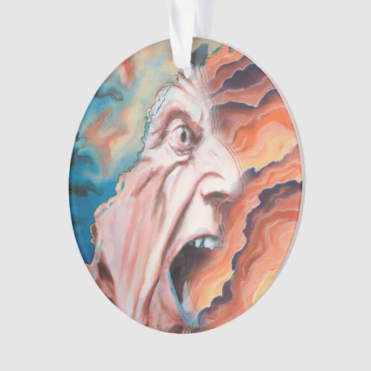 Paniekgolven olieverfschilderij ornament (voorkant)