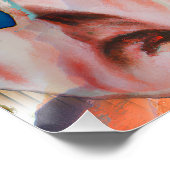 Paniekgolven olieverfschilderij perfect poster (Hoek)