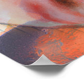 Paniekgolven olieverfschilderij poster (Hoek)