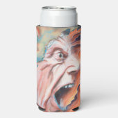 Paniekgolven olieverfschilderij seltzer blikjeskoeler (Seltzer Achterkant)