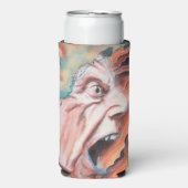 Paniekgolven olieverfschilderij seltzer blikjeskoeler (Seltzer Voorkant)