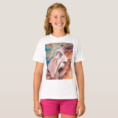 Paniekgolven olieverfschilderij t-shirt (Voorkant volledig)