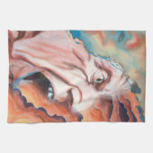 Paniekgolven olieverfschilderij theedoek (Horizontaal)