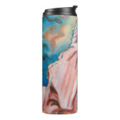 Paniekgolven olieverfschilderij thermosbeker (Gedraaid links)