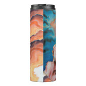 Paniekgolven olieverfschilderij thermosbeker (Achterkant)