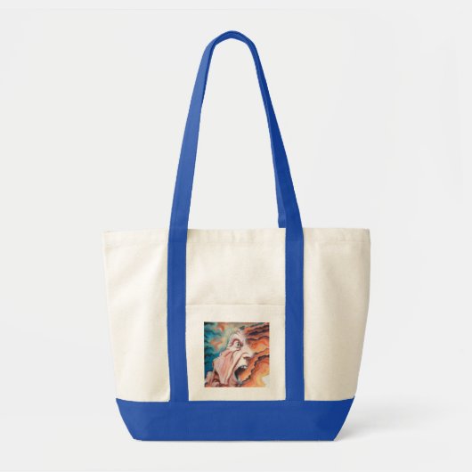 Paniekgolven olieverfschilderij tote bag (Voorkant)