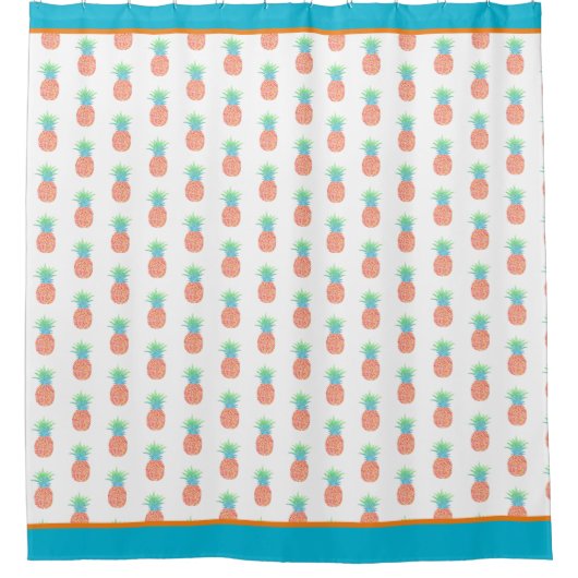 Paniekgordijn voor ananas douchegordijn (Voorkant)