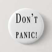 Paniekknop Dont Ronde Button 5,7 Cm (Voorkant)