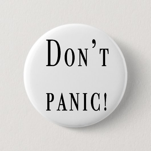 Paniekknop Dont Ronde Button 5,7 Cm (Voorkant)