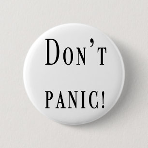 Paniekknop Dont Ronde Button 5,7 Cm