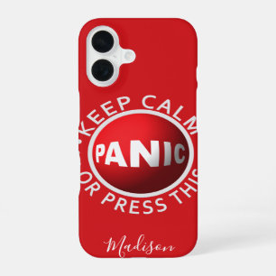 Paniekknop op maat gemaakte telefoonhoesjes iPhone 16 hoesje
