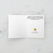 Paniekman en Tree Silhouette-kerstkaart Kaart (Binnen)