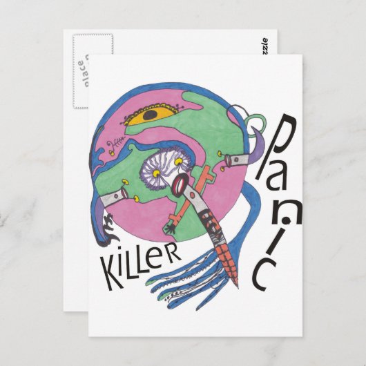 Paniekmoordenaar Briefkaart (Voorkant / Achterkant)