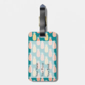 Paniekpatroon | Monogram Bagagelabel (Achterkant verticaal)